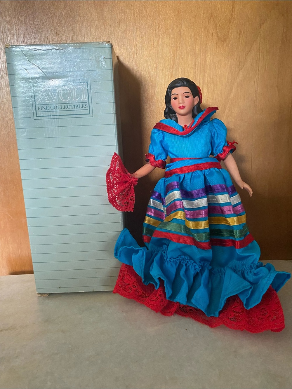 1990 Vintage Avon Procelain Doll Collection Lupita Mexican International 8in